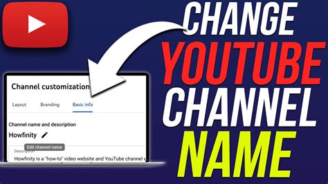 how to name rename my youtube chanel|changing YouTube channel name effect.